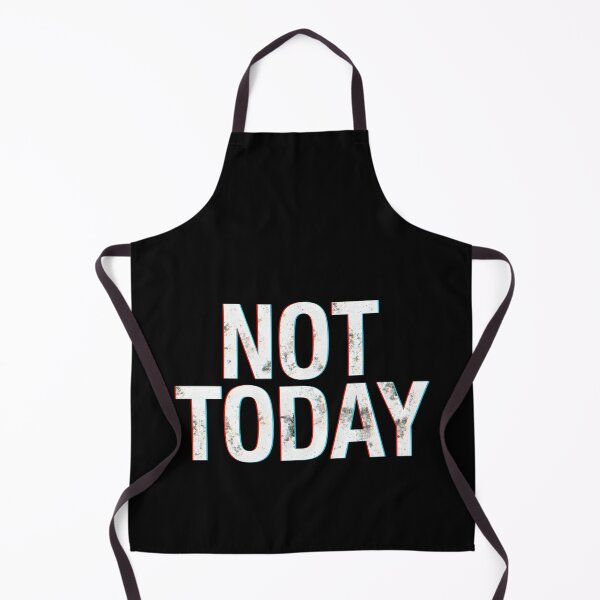 Item preview, Not Today Funny Glitch Sarcastic Quote Streetwear Design designed and sold by Kavya Art.
