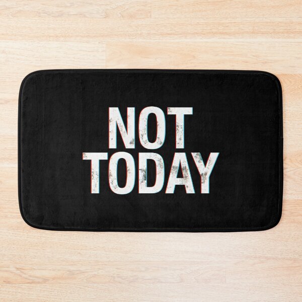 Item preview, Not Today Funny Glitch Sarcastic Quote Streetwear Design designed and sold by Kavya Art.