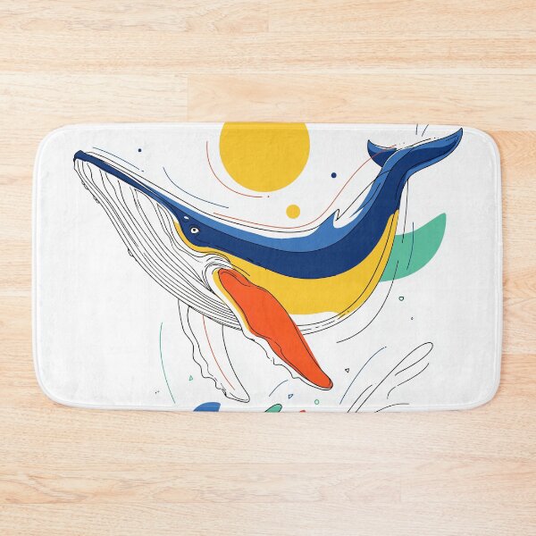 Item preview, Colorful Whale in Motion designed and sold by lautir.