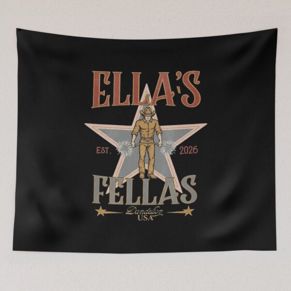 Item preview, Ella's Fellas, Retro Western Cowboy, Vintage Southern, Cowgirl Aesthetic Gift designed and sold by toongstudio.