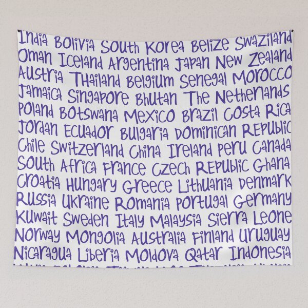 Item preview, Countries in Purple designed and sold by UnderwaterSky.