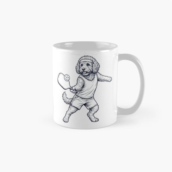 Item preview, Vintage Cockapoo Playing Pickleball Player Dog Lover designed and sold by DoodleTortle.