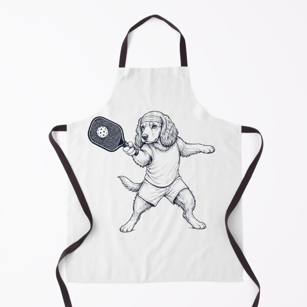 Item preview, Vintage Cocker Spaniel Playing Pickleball Player Dog Lover designed and sold by DoodleTortle.
