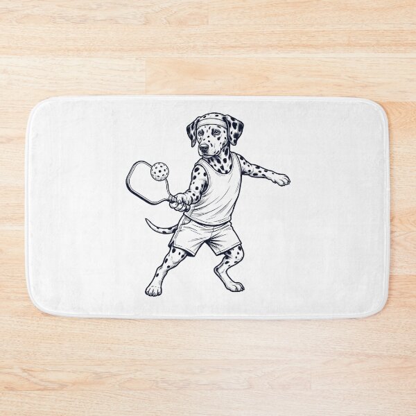 Item preview, Vintage Dalmatian Playing Pickleball Player Dog Lover designed and sold by DoodleTortle.