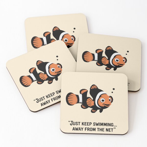 Item preview, Finding Nemo - just keep swimming... away from the net designed and sold by 123ks.
