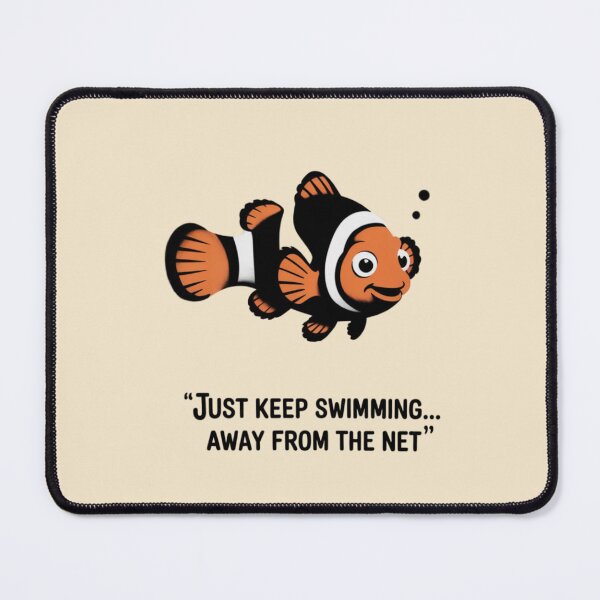 Item preview, Finding Nemo - just keep swimming... away from the net designed and sold by 123ks.