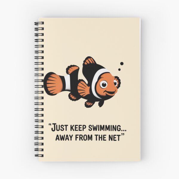 Item preview, Finding Nemo - just keep swimming... away from the net designed and sold by 123ks.