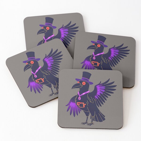 Item preview, gothic crow cyberpunk anime style designed and sold by geekmania48.
