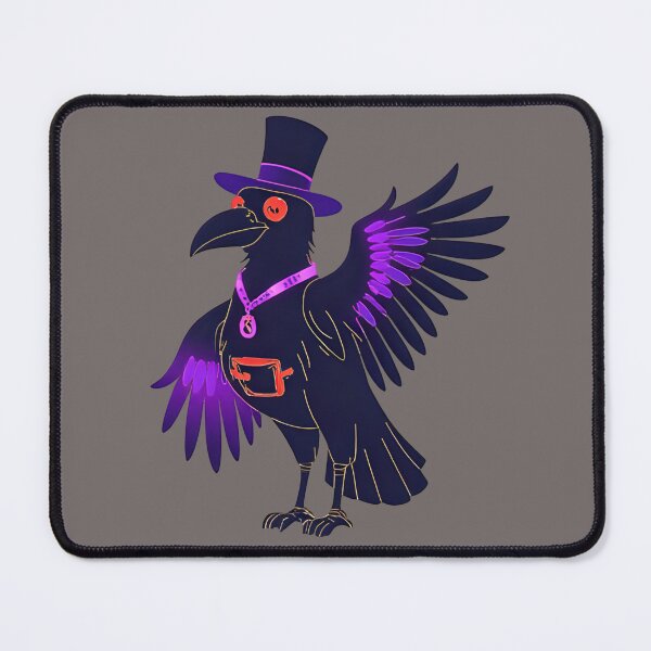 Item preview, gothic crow cyberpunk anime style designed and sold by geekmania48.