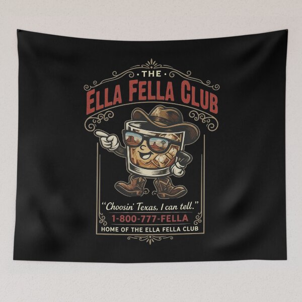 Item preview, Ella Fella Club Cowboy Whiskey, Western Country Concert designed and sold by toongstudio.