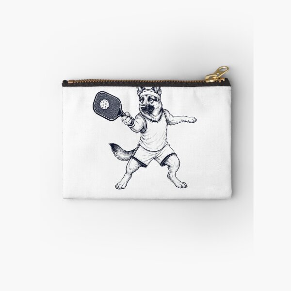 Item preview, Vintage German Shepherd Playing Pickleball Player Dog Lover designed and sold by DoodleTortle.