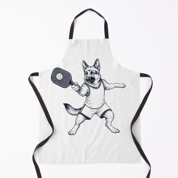 Item preview, Vintage German Shepherd Playing Pickleball Player Dog Lover designed and sold by DoodleTortle.