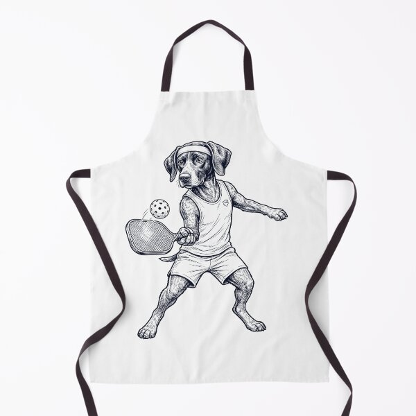 Item preview, Vintage German Shorthaired Pointer Playing Pickleball Player Dog Lover designed and sold by DoodleTortle.