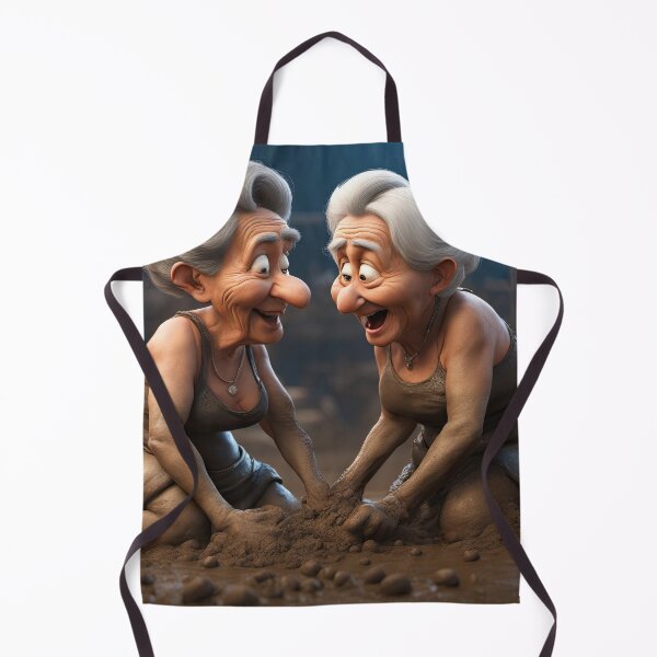 Item preview, Old women mud wrestling designed and sold by Colin Bentham.