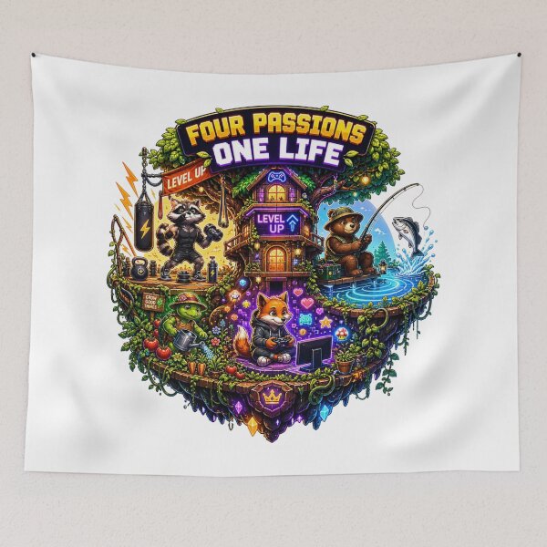 Item preview, Four Passions One Life Gift designed and sold by InkNovaLab.