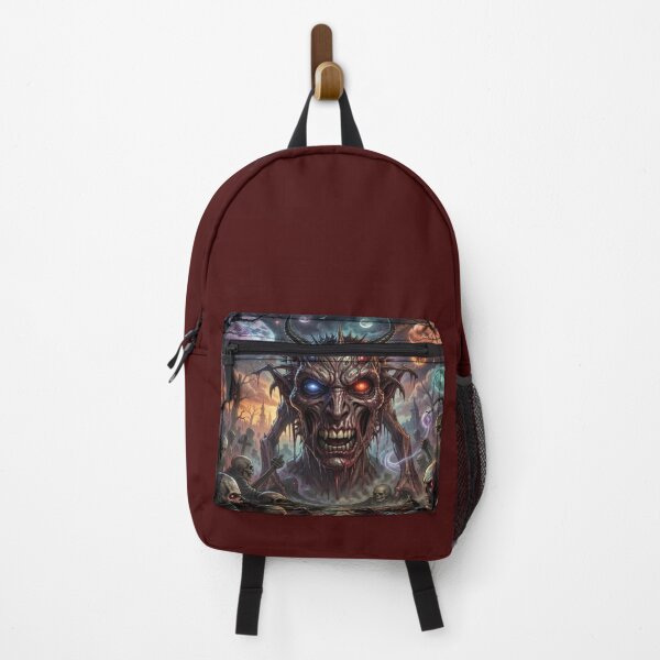 Item preview, Epic Demon Lord with Glowing Eyes Rising in a Dark Fantasy Cemetery Under Twin Moons designed and sold by FotoworldEdel.