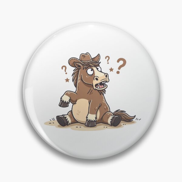 Item preview, Confused Cowboy Horse Pocket Creatures Funny Animal  designed and sold by Panom Suavichien.