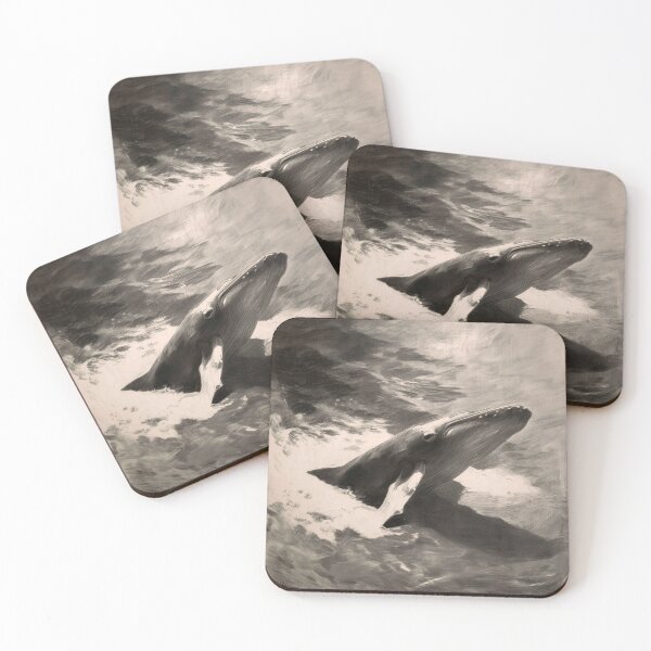 Item preview, Whale Breaching Through the Ocean designed and sold by lautir.