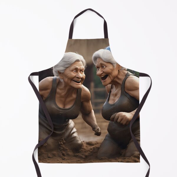 Item preview, Old women mud wrestling designed and sold by Colin Bentham.