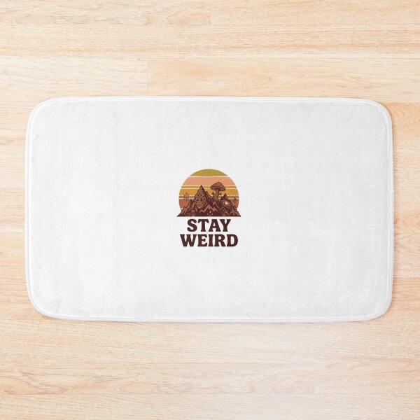Item preview, Stay Weird Retro Alien Mushroom Aesthetic – Psychedelic Vintage UFO Graphic Tee designed and sold by Mad World Creations.