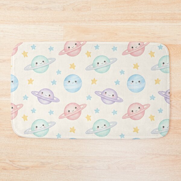 Item preview, Cute Kawaii Planets Seamless Pattern designed and sold by naragon4289.