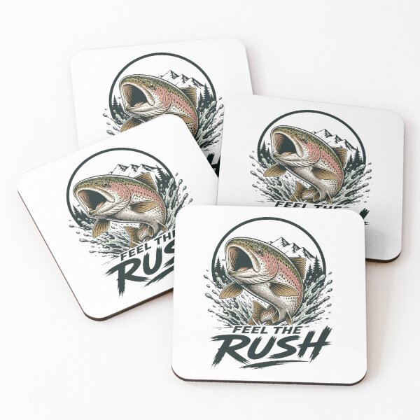 Item preview, Feel The Rush – Aggressive Trout Attack | Fly Fishing Adrenaline Design designed and sold by Tomasz  Siennicki.