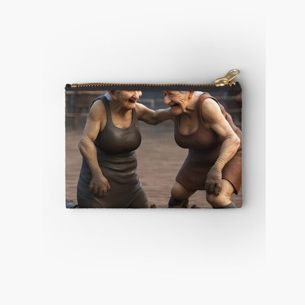 Item preview, Old women mud wrestling designed and sold by Colin Bentham.