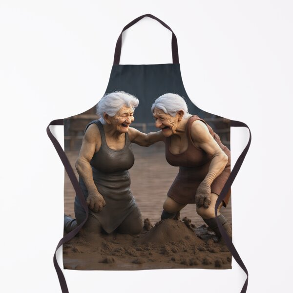 Item preview, Old women mud wrestling designed and sold by Colin Bentham.