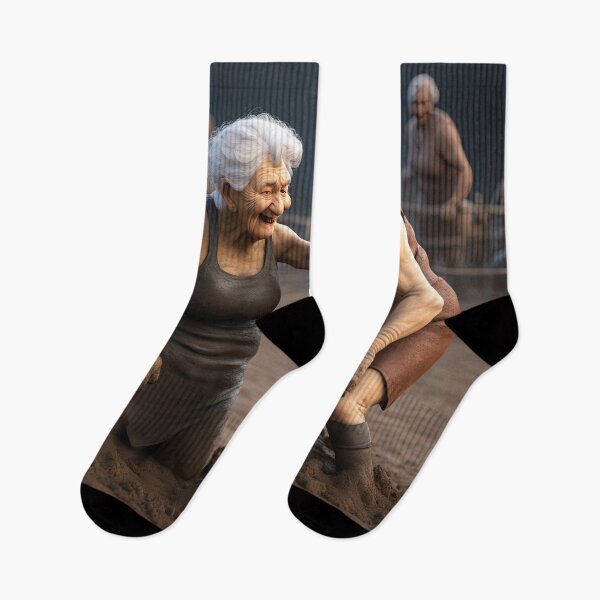Item preview, Old women mud wrestling designed and sold by Colin Bentham.