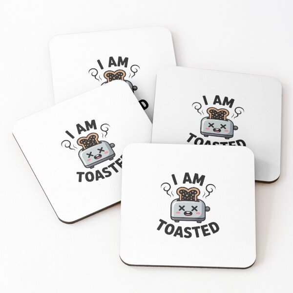 Item preview, Funny I Am Toasted Burnt Bread Toaster Sticker designed and sold by Mr-wow.