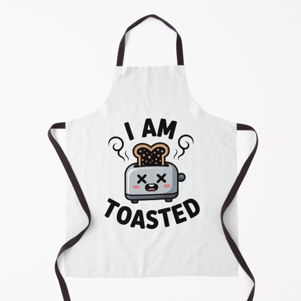 Item preview, Funny I Am Toasted Burnt Bread Toaster Sticker designed and sold by Mr-wow.