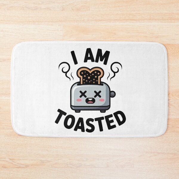Item preview, Funny I Am Toasted Burnt Bread Toaster Sticker designed and sold by Mr-wow.