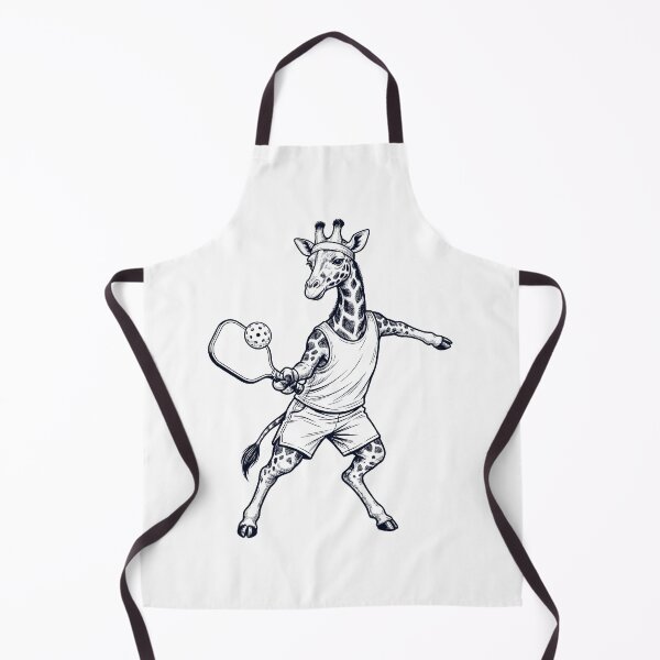 Item preview, Vintage Giraffe Playing Pickleball Player Animal Lover designed and sold by DoodleTortle.