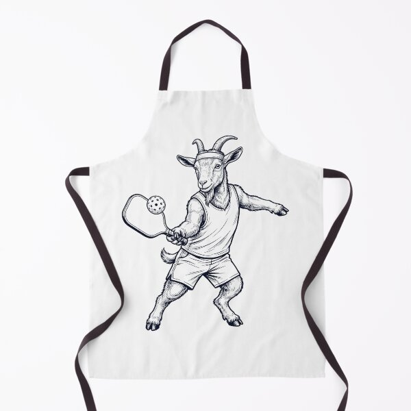 Item preview, Vintage Goat Playing Pickleball Player Animal Lover designed and sold by DoodleTortle.