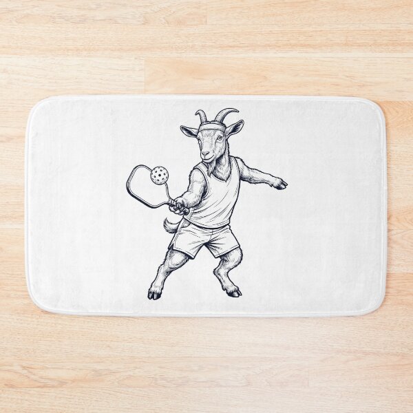 Item preview, Vintage Goat Playing Pickleball Player Animal Lover designed and sold by DoodleTortle.