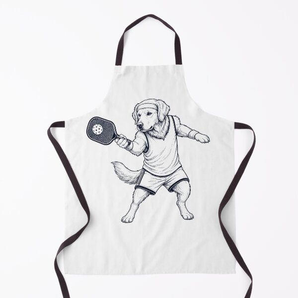 Item preview, Vintage Golden Retriever Playing Pickleball Player Dog Lover designed and sold by DoodleTortle.