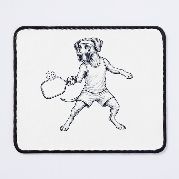 Item preview, Vintage Great Dane Playing Pickleball Player Dog Lover designed and sold by DoodleTortle.