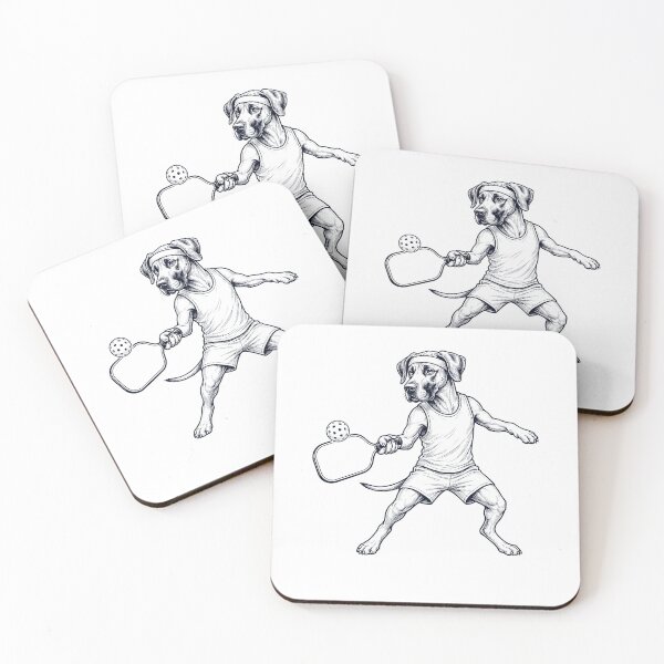 Item preview, Vintage Great Dane Playing Pickleball Player Dog Lover designed and sold by DoodleTortle.