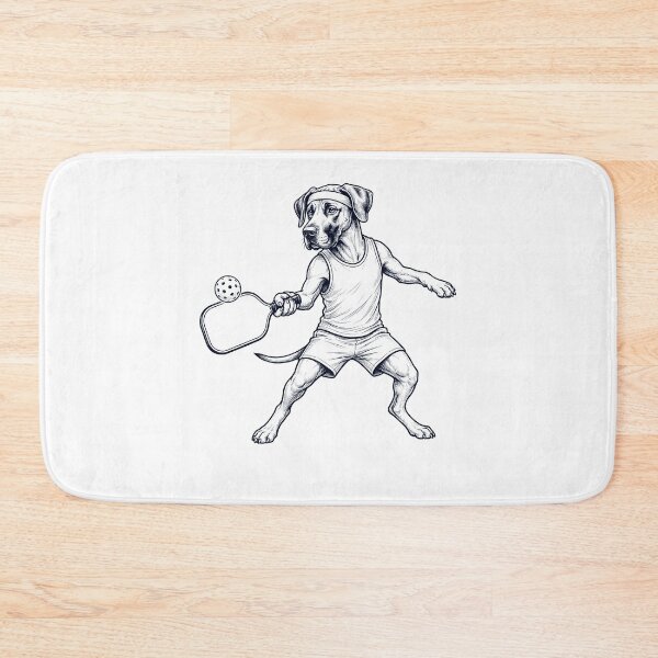 Item preview, Vintage Great Dane Playing Pickleball Player Dog Lover designed and sold by DoodleTortle.