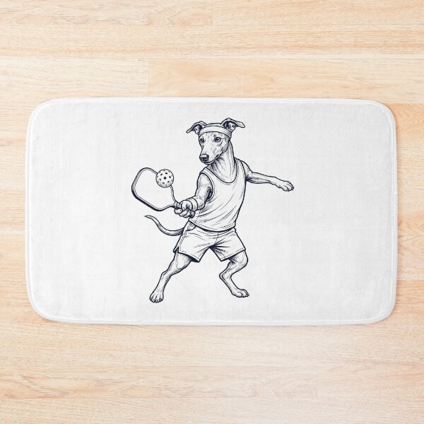Item preview, Vintage Greyhound Playing Pickleball Player Dog Lover designed and sold by DoodleTortle.