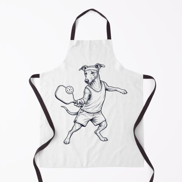Item preview, Vintage Greyhound Playing Pickleball Player Dog Lover designed and sold by DoodleTortle.