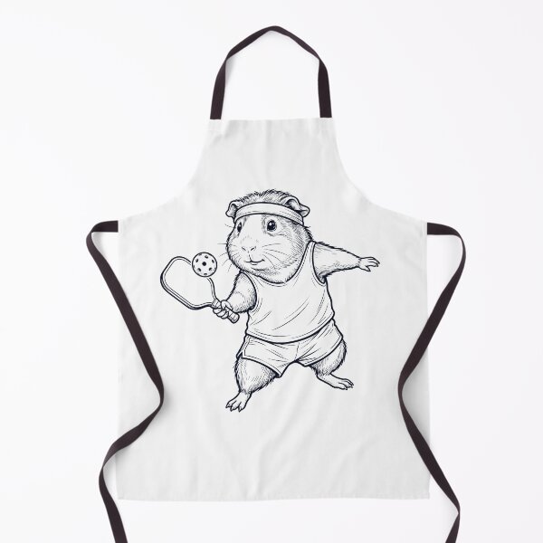 Item preview, Vintage Guinea Pig Playing Pickleball Player Animal Lover designed and sold by DoodleTortle.