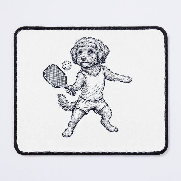 Item preview, Vintage Havanese Playing Pickleball Player Dog Lover designed and sold by DoodleTortle.