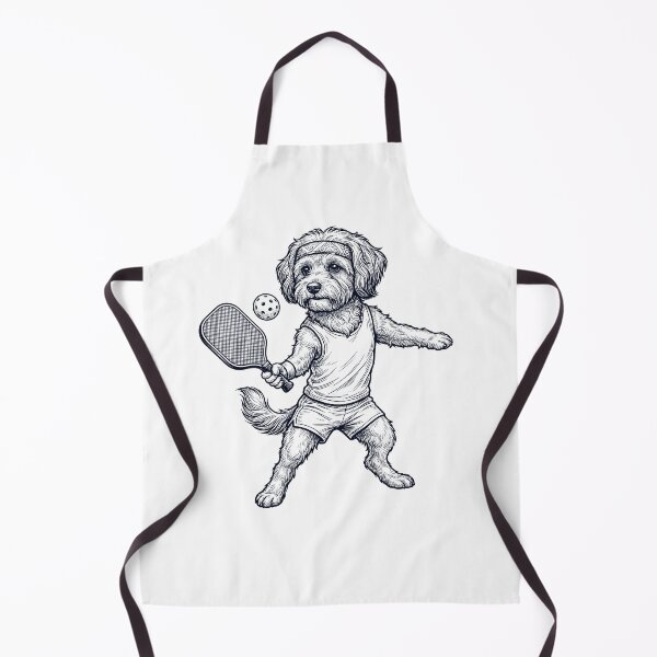 Item preview, Vintage Havanese Playing Pickleball Player Dog Lover designed and sold by DoodleTortle.
