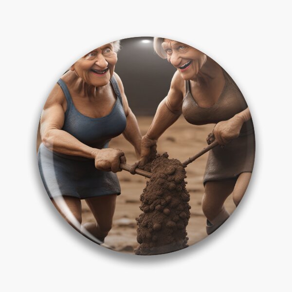 Item preview, Old women mud wrestling designed and sold by Colin Bentham.