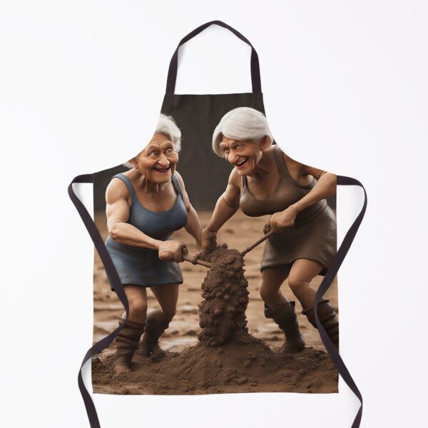 Item preview, Old women mud wrestling designed and sold by Colin Bentham.