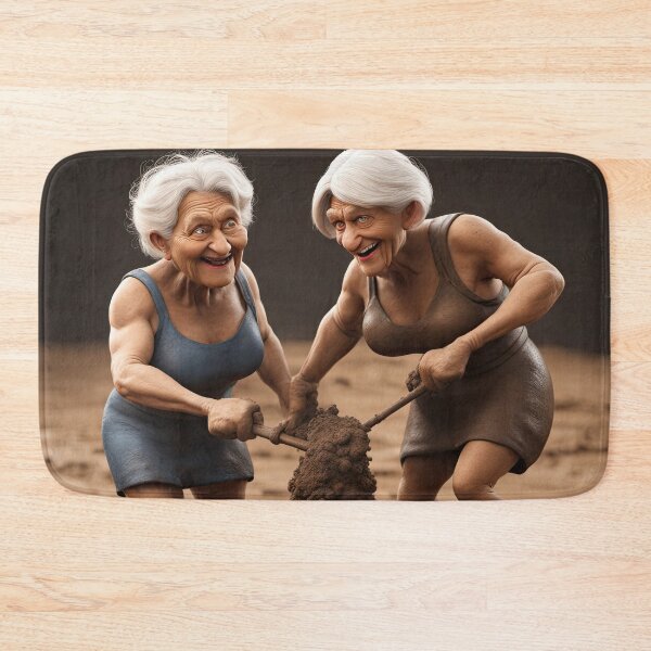 Item preview, Old women mud wrestling designed and sold by Colin Bentham.