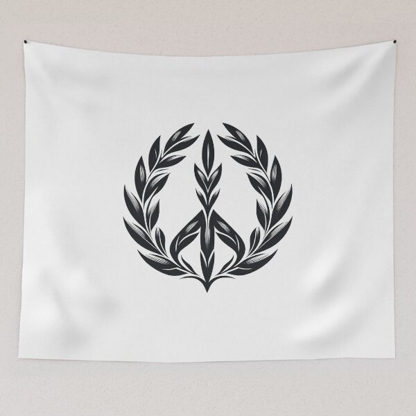 Item preview, Botanical Peace Laurel Wreath designed and sold by Wandalu Vuhs.