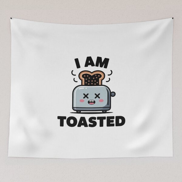 Item preview, Relatable Burnout Humor Toasted Bread Aesthetic Art designed and sold by Mr-wow.
