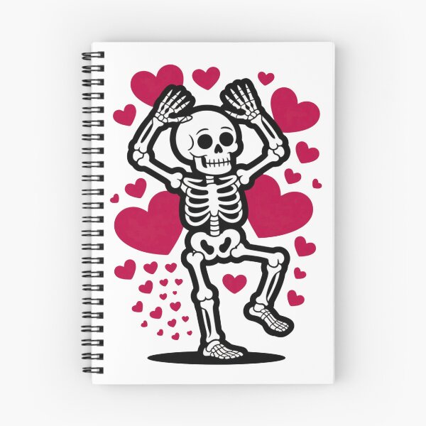 Item preview, Dancing Skeleton in Love – Cute Spooky Valentine Shirt designed and sold by JAMESAMORN.